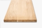 Preview: Massivholzplatte Leimholzplatte Eiche A/B 26mm, 2-2.4 m, DL durchgehende Lamele, DIY angepasst